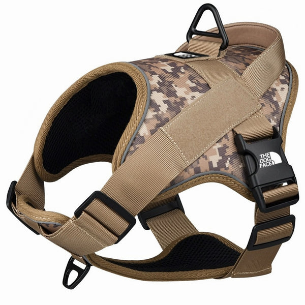 The Dog Face TrailBlaze Tactical Harness (color: camel-camo)