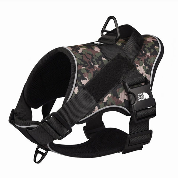 The Dog Face TrailBlaze Tactical Harness (color: military olive camo)