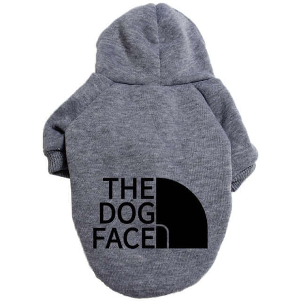 The Dog Face Half Dome Pullover Hoodie (Grey/Black) 